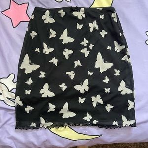 Wild Fable Butterfly Mini Skirt